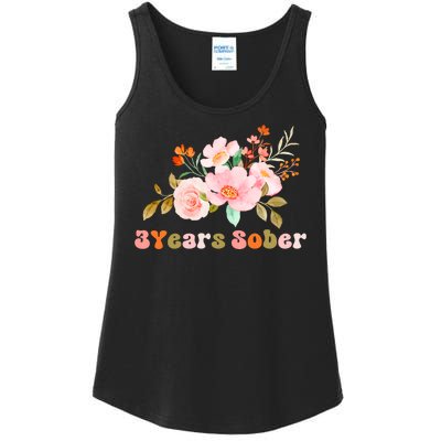 3 Years Sober Gift Sober Anniversary Gift Sobriety Gift Recovery Soberversary Ladies Essential Tank