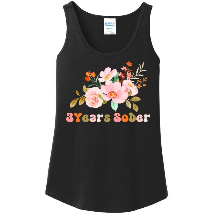 3 Years Sober Gift Sober Anniversary Gift Sobriety Gift Recovery Soberversary Ladies Essential Tank