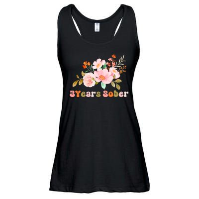 3 Years Sober Gift Sober Anniversary Gift Sobriety Gift Recovery Soberversary Ladies Essential Flowy Tank