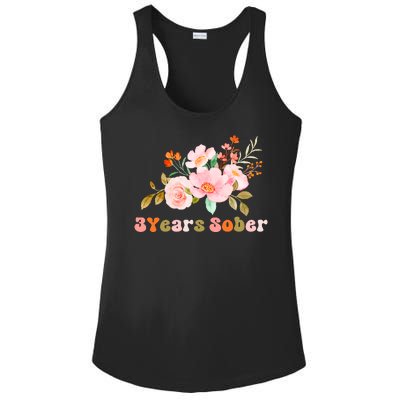 3 Years Sober Gift Sober Anniversary Gift Sobriety Gift Recovery Soberversary Ladies PosiCharge Competitor Racerback Tank