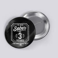 3 Years Sober Sobriety Anniversary Sober Anniversary Button