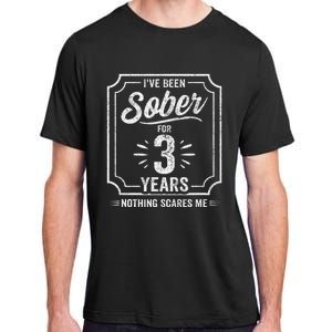 3 Years Sober Sobriety Anniversary Sober Anniversary Adult ChromaSoft Performance T-Shirt