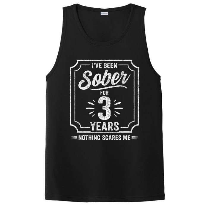 3 Years Sober Sobriety Anniversary Sober Anniversary PosiCharge Competitor Tank