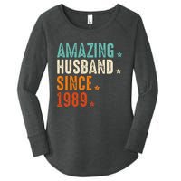 35 Years Wedding Anniversary Amazing Husband Since 1989 Women's Perfect Tri Tunic Long Sleeve Shirt