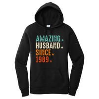 35 Years Wedding Anniversary Amazing Husband Since 1989 Women's Pullover Hoodie