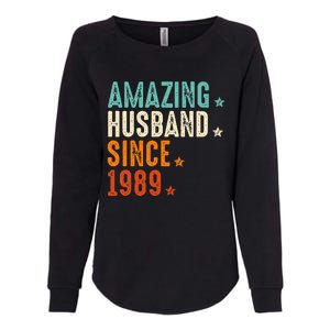 35 Years Wedding Anniversary Amazing Husband Since 1989 Womens California Wash Sweatshirt