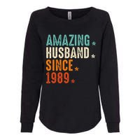 35 Years Wedding Anniversary Amazing Husband Since 1989 Womens California Wash Sweatshirt