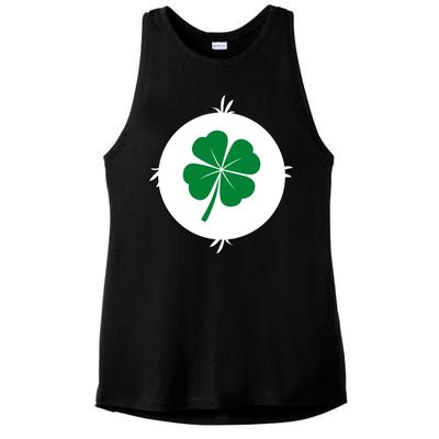 4 Leaf Clover Bear Halloween Costume Ladies PosiCharge Tri-Blend Wicking Tank