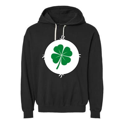 4 Leaf Clover Bear Halloween Costume Garment-Dyed Fleece Hoodie