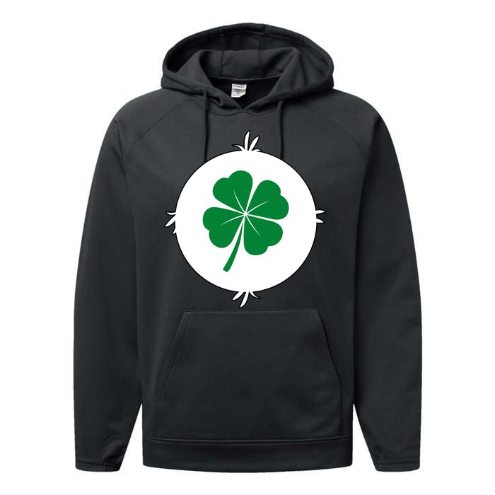 4 Leaf Clover Bear Halloween Costume Performance Fleece Hoodie