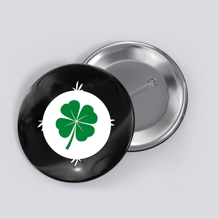 4 Leaf Clover Bear Halloween Costume Button