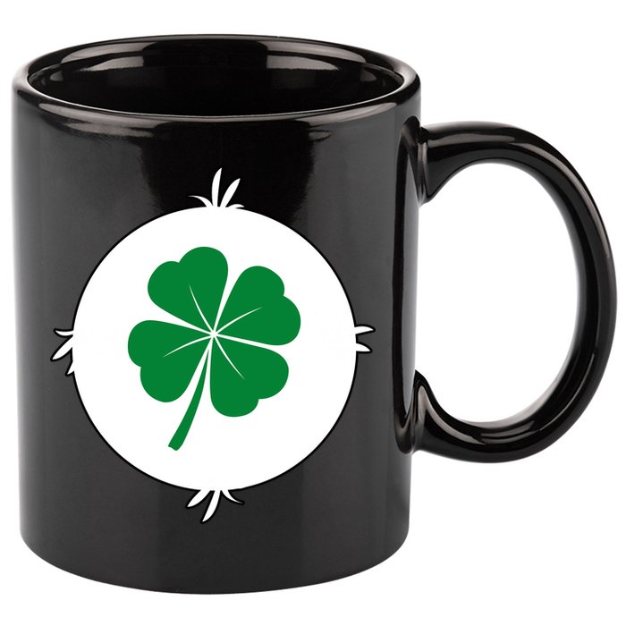 4 Leaf Clover Bear Halloween Costume 11oz C Handle Ceramic Mug