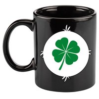 4 Leaf Clover Bear Halloween Costume 11oz C Handle Ceramic Mug