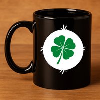 4 Leaf Clover Bear Halloween Costume 11oz C Handle Ceramic Mug