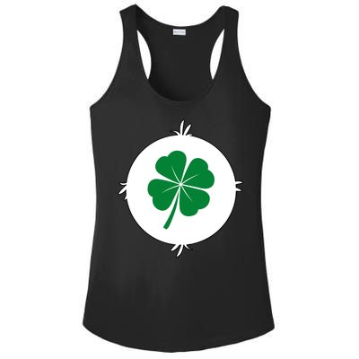 4 Leaf Clover Bear Halloween Costume Ladies PosiCharge Competitor Racerback Tank