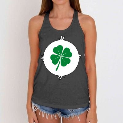 4 Leaf Clover Bear Halloween Costume Women's Knotted Racerback Tank