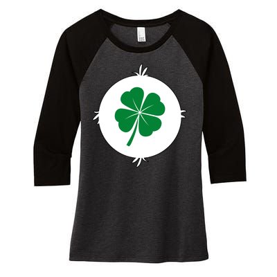 4 Leaf Clover Bear Halloween Costume Women's Tri-Blend 3/4-Sleeve Raglan Shirt