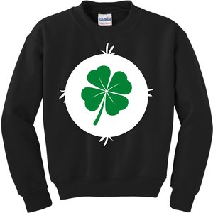 4 Leaf Clover Bear Halloween Costume Kids Sweatshirt