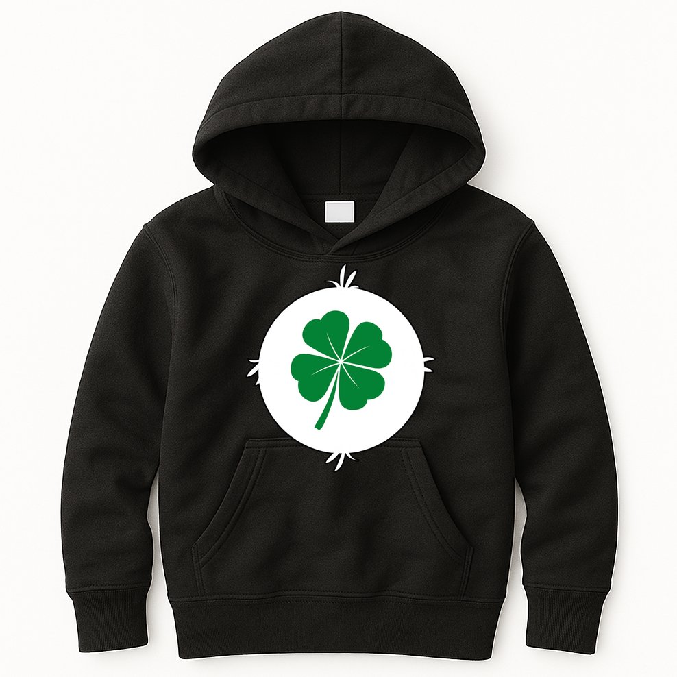 4 Leaf Clover Bear Halloween Costume Kids Hoodie