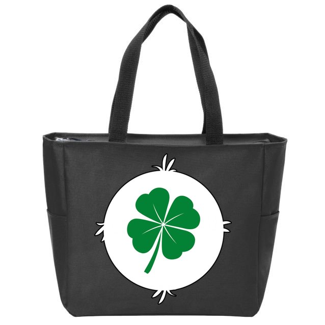 4 Leaf Clover Bear Halloween Costume Zip Tote Bag