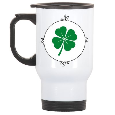 4 Leaf Clover Bear Halloween Costume Stainless Steel Travel Mug