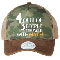 4 Out Of 3 People Struggle With Math Funny Legacy Tie Dye Trucker Hat