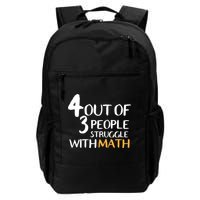 4 Out Of 3 People Struggle With Math Funny Backpack