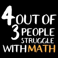 4 Out Of 3 People Struggle With Math Funny Backpack