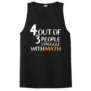 4 Out Of 3 People Struggle With Math Funny PosiCharge Competitor Tank