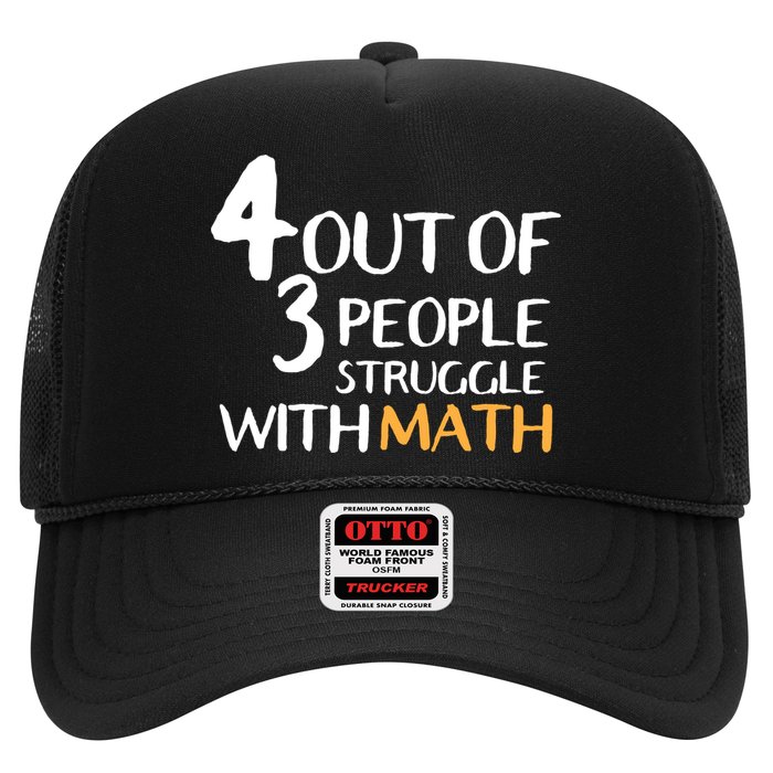 4 Out Of 3 People Struggle With Math Funny Hat