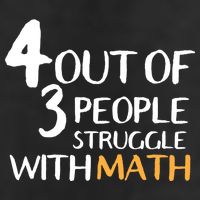 4 Out Of 3 People Struggle With Math Funny Hat