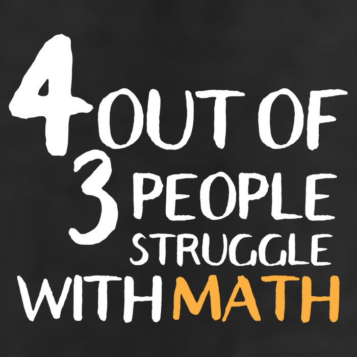4 Out Of 3 People Struggle With Math Funny Microfiber Hand Towel