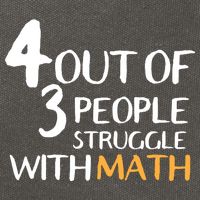 4 Out Of 3 People Struggle With Math Funny Cotton Canvas Backpack