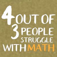 4 Out Of 3 People Struggle With Math Funny Garment-Dyed Women's Muscle Tee