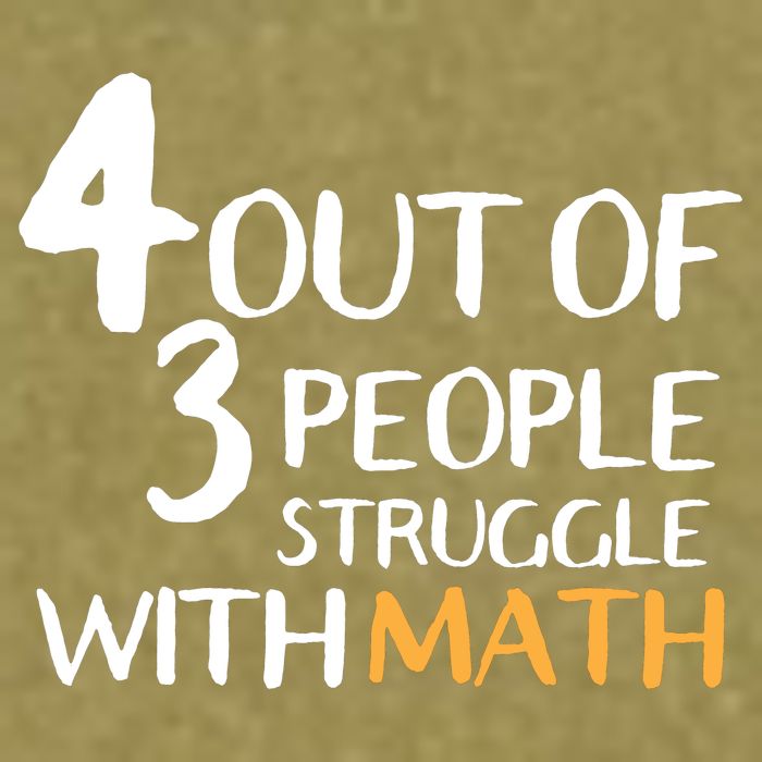4 Out Of 3 People Struggle With Math Funny Garment-Dyed Women's Muscle Tee