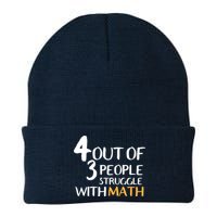 4 Out Of 3 People Struggle With Math Funny Beanie