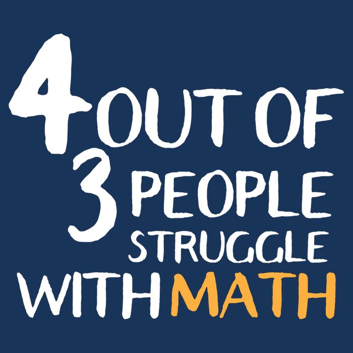 4 Out Of 3 People Struggle With Math Funny Drawstring Bag