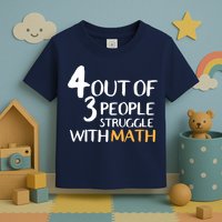 4 Out Of 3 People Struggle With Math Funny Toddler T-Shirt