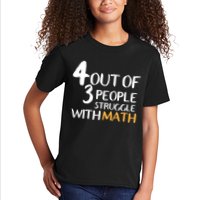 4 Out Of 3 People Struggle With Math Funny Kids T-Shirt