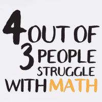 4 Out Of 3 People Struggle With Math Funny Garment-Dyed Sweatshirt