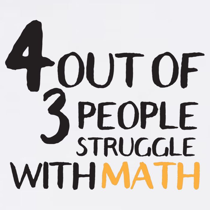 4 Out Of 3 People Struggle With Math Funny Garment-Dyed Sweatshirt