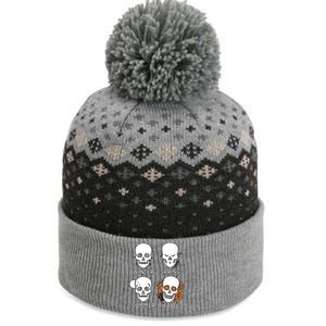 4 Seasons Skeleton Winter Summer Fall Spring The Baniff Cuffed Pom Beanie