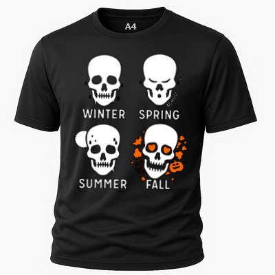4 Seasons Skeleton Winter Summer Fall Spring Performance Shirt