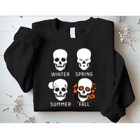 4 Seasons Skeleton Winter Summer Fall Spring Sweatshirt