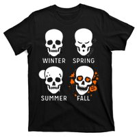 4 Seasons Skeleton Winter Summer Fall Spring T-Shirt