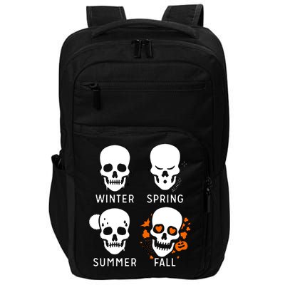 4 Seasons Skeleton Winter Summer Fall Spring Impact Tech Backpack