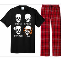 4 Seasons Skeleton Winter Summer Fall Spring Pajama Set