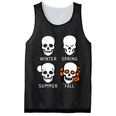 4 Seasons Skeleton Winter Summer Fall Spring Mesh Reversible Basketball Jersey Tank