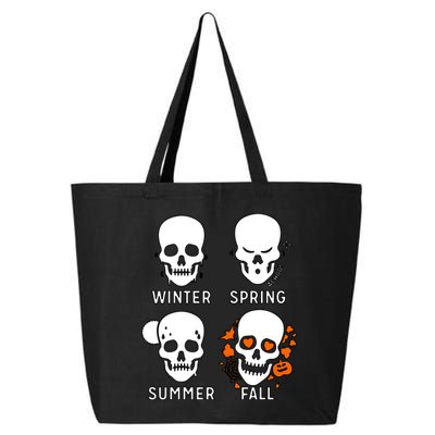 4 Seasons Skeleton Winter Summer Fall Spring 25L Jumbo Tote