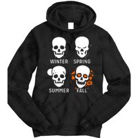 4 Seasons Skeleton Winter Summer Fall Spring Tie Dye Hoodie